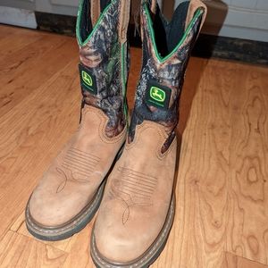 John Deere Green Boots